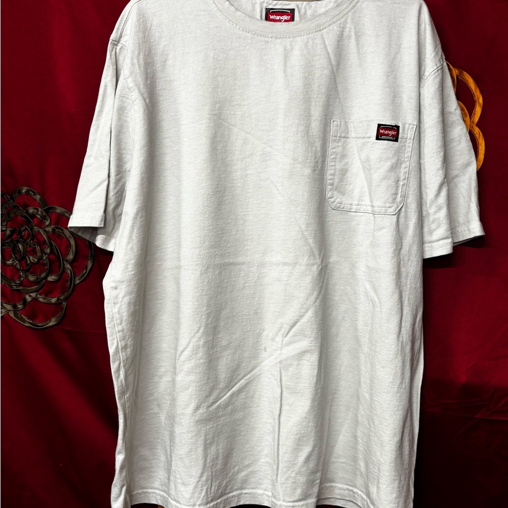Wrangler Light Gray Men's Short Sleeve Tee
